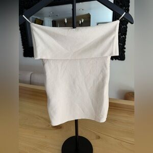 Zara Cream Off-Shoulder Top with Textured Detail